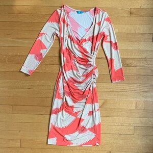 Tori Richard Fan Print Dress XS